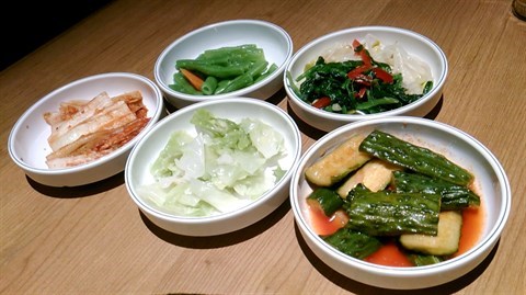 五款前菜 - 尖沙咀的高麗軒韓國料理