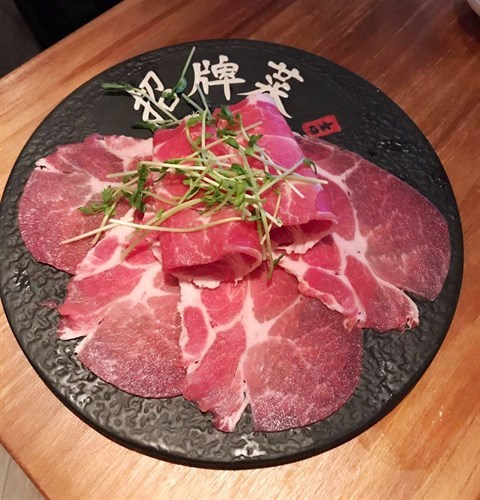 薄切日本黑毛豬腩肉 - 銅鑼灣的酒鍋