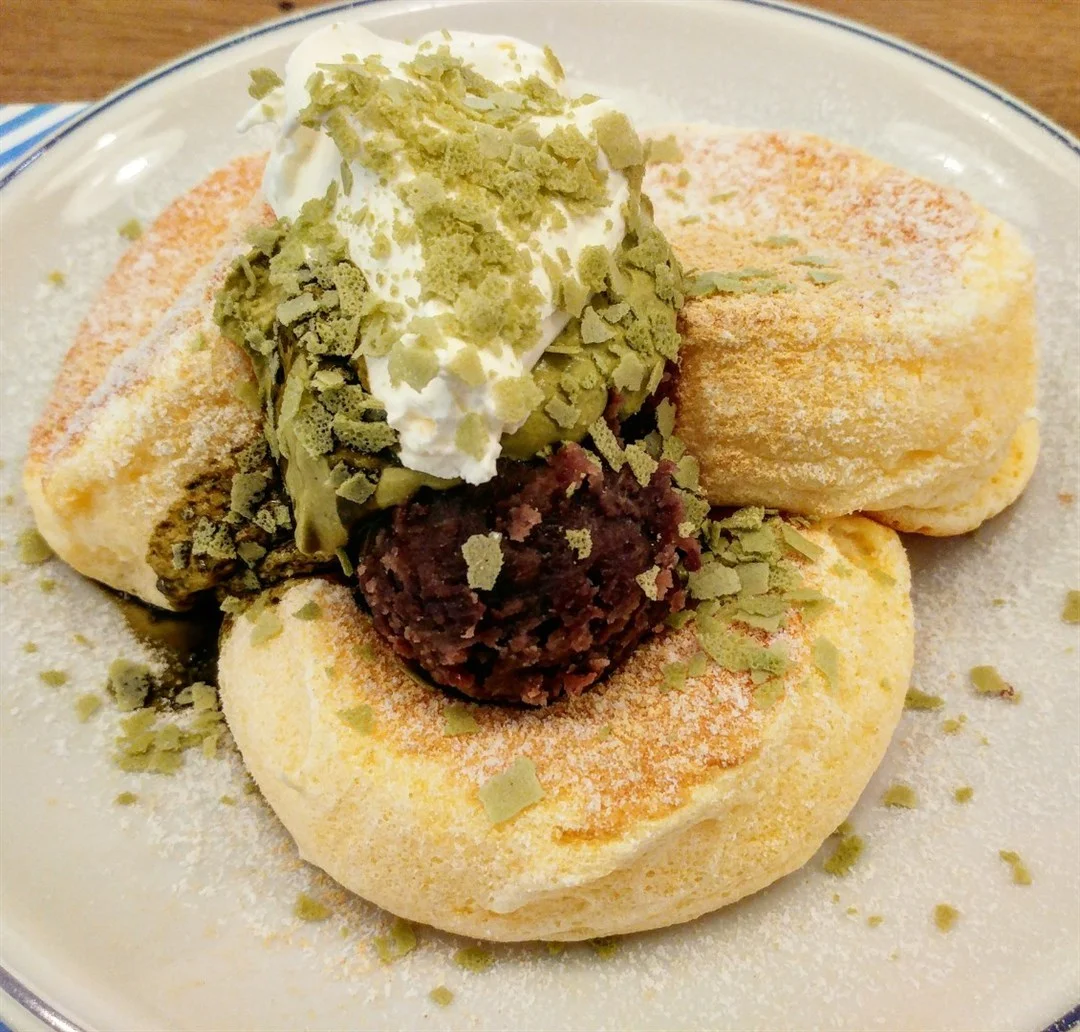 matcha red bean pancake $ 119