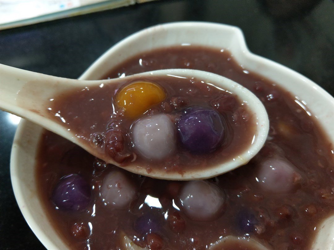 紫薯芋圆红豆沙 $