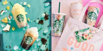 投奔初夏！星巴克全新星雪冰+熱帶花杯