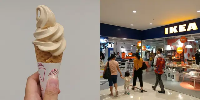 宜家荃湾店限定 $3焦糖海盐雪糕