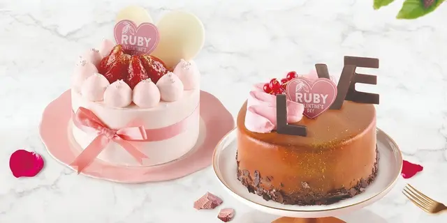 情人節蛋糕巡禮  天然紅寶石朱古力、花藝蛋糕大熱