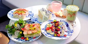 蓝色梦幻无麸质蛋糕+更多纯素生酮轻食  精品咖啡店尖沙咀新店（有片）