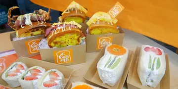 香港少見水果三文治+軟殼蟹配牛油果黃金吐司 葵廣新開韓式吐司專門店(有片)