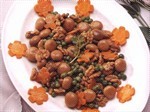 Sauteed mushrooms with walnuts