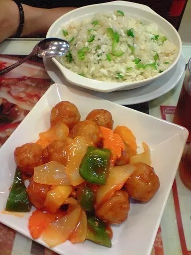 千層咕嚕肉&瑤柱蛋白炒飯