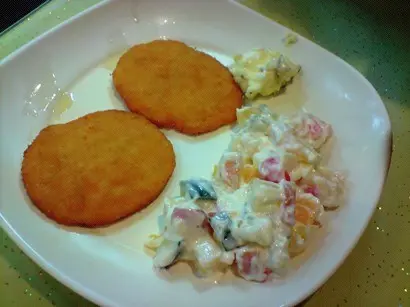 雞漢堡salad