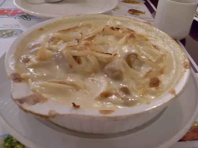 Oven baked 馬介休 in cream sauced