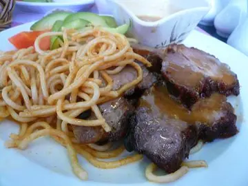 好難食的梅頭肉意粉