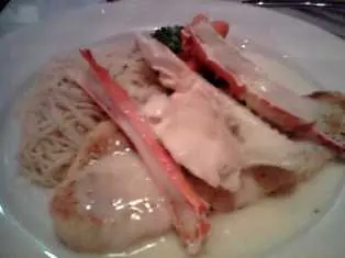 長腳蟹 併 龍利柳 + 天使麵