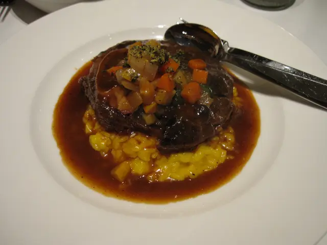 燉煮牛膝with番紅花Risotto