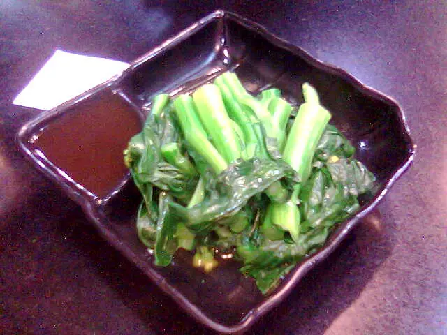 碟的設計可將蠔油和菜分開上, GOOD~