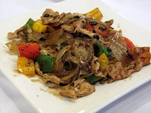 是真正薄切炒肚尖。