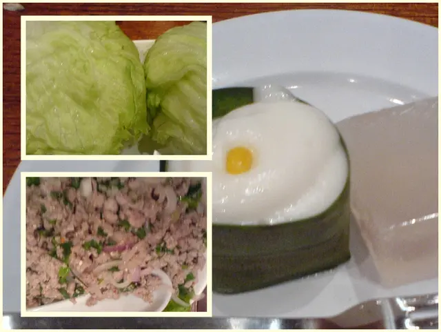 生菜肉鬆包、泰式甜品