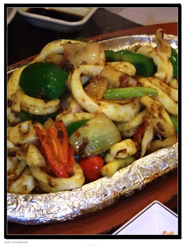 鐵板醬爆鮮魷魚筒