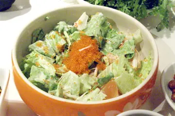 三文鱼蟹子沙律
