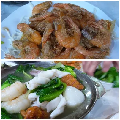 富貴黃金蝦 & 海皇什菜煲