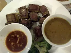 fried curry lamb