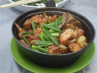 Chicken and Liver in Pot