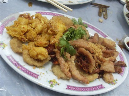 Platter of Duck Tongues, Squid and Pork Neck
