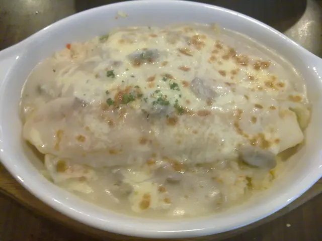 忌廉蜆肉龍利柳焗飯><