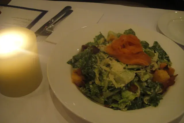 Caesar Salad with Salmon