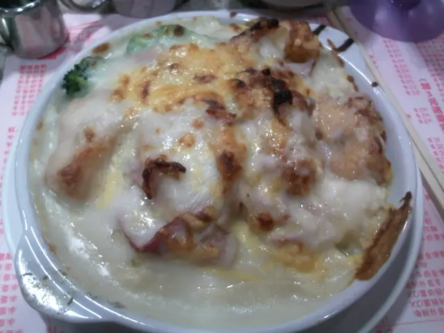 芝士魚柳煙肉焗飯