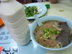 牛什粗麵 + 凍豆漿