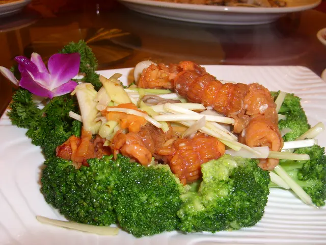 西蘭花炒雪花蚌