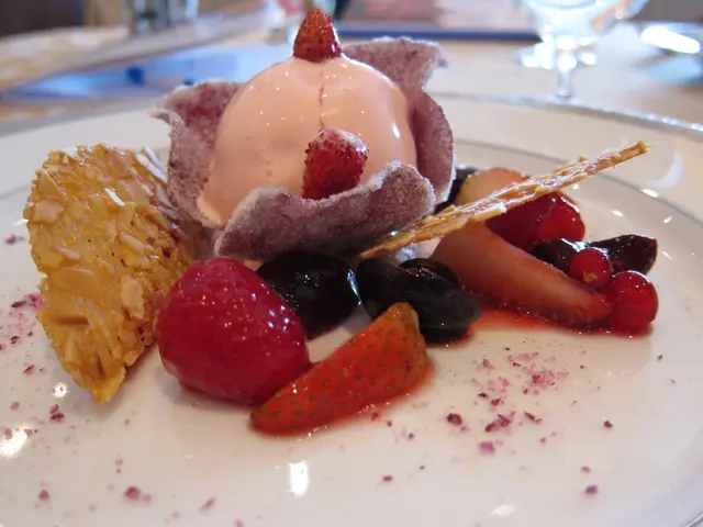 Side View of Rose Ice Cream