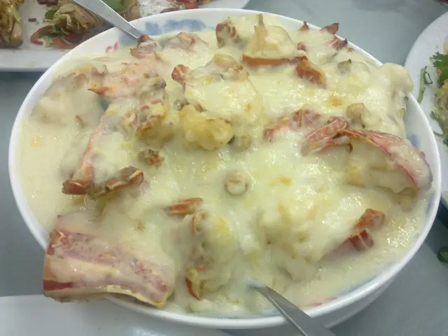 芝士焗蠬蝦伊麵底