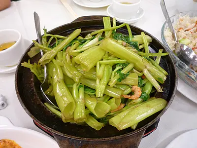 生菜蝦醬煲