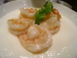 花雕白玉蒸蝦球