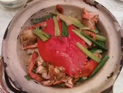 粉絲吸哂蟹味，勁鮮甜