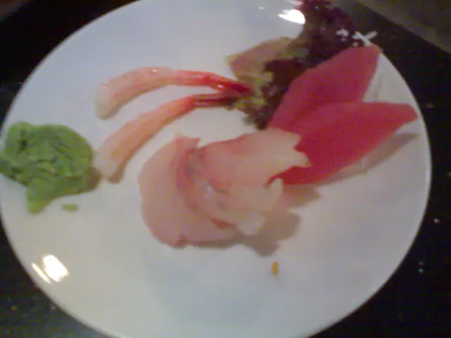 佢送既刺身,應該有部分食左