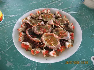 (3)清蒸羔蟹---5分