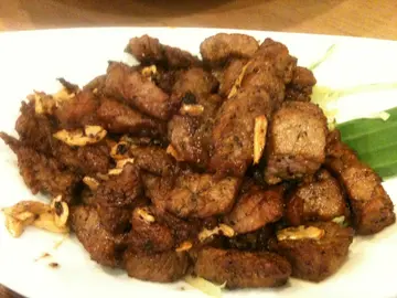 Grilled beef tenderloin dices ($75)