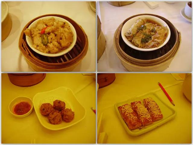 食物:豉汁蒸排骨(正)、蠔皇鮮竹卷(正)、蜆蚧鯪魚球(正)、香麻叉燒酥(正)