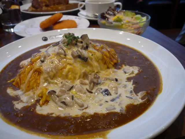 忌廉磨菇奄列飯