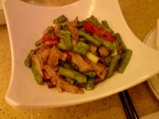 XO四季豆炒豬頸肉