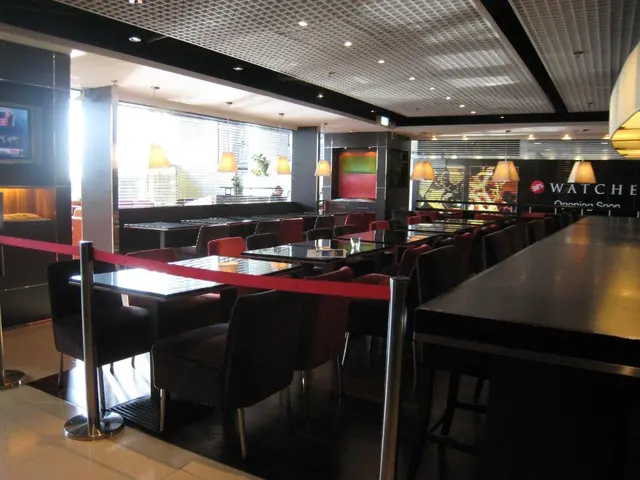 Cordoned off area for first class passengers