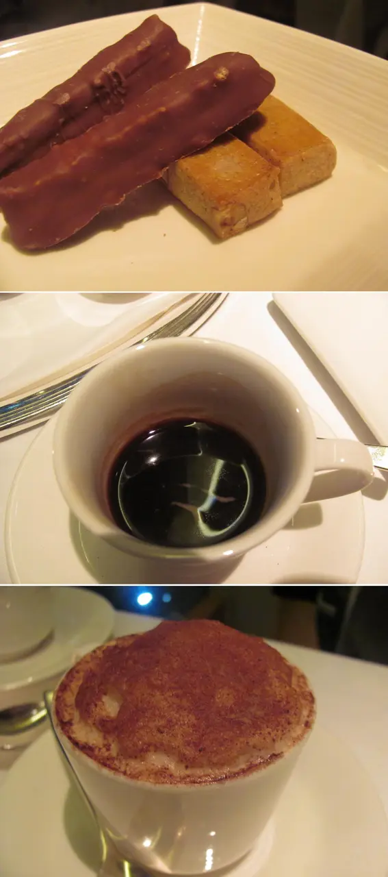 巧克力手指及曲奇;Espresso;Cappuccino