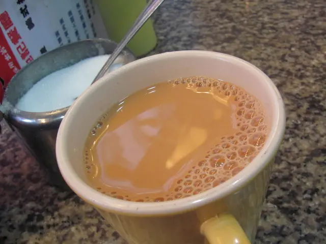 奶茶有陣輕輕茶香，茶身尚算夠挺，也頗有奶味