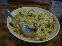 老公最爱「咸鱼鸡粒炒饭」。