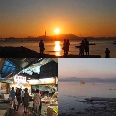 流浮山日落景