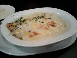 焗龙脷柳饭, 算唔错!