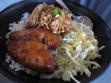 金菇金肉饭