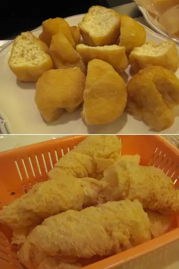 豆卜不單沒豆香，豆纖維也太過粗糙；炸腐皮還不錯