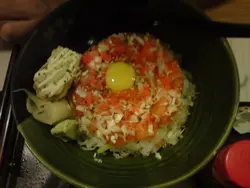 仲有隻鵪鶉蛋送 ,, 個人覺得加左wasabi同豉油好食d!!